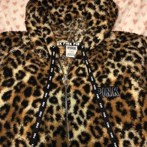 PINK Sherpa hoodie!